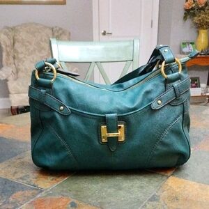 Relic Green Shoulder Bag with Gold Hardware